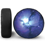 Nebula Space Print Leather Spare Tire Cover