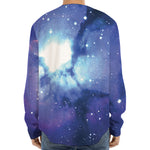 Nebula Space Print Long Sleeve Baseball Jersey