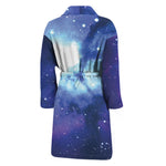 Nebula Space Print Men's Bathrobe
