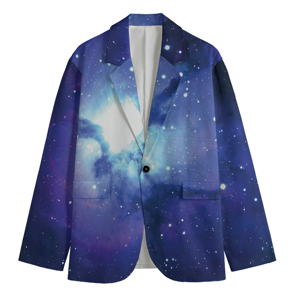 Nebula Space Print Men's Blazer