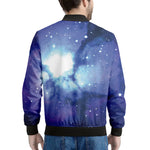 Nebula Space Print Men's Bomber Jacket