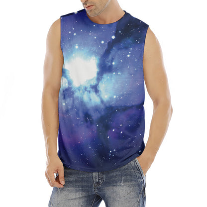 Nebula Space Print Men's Fitness Tank Top
