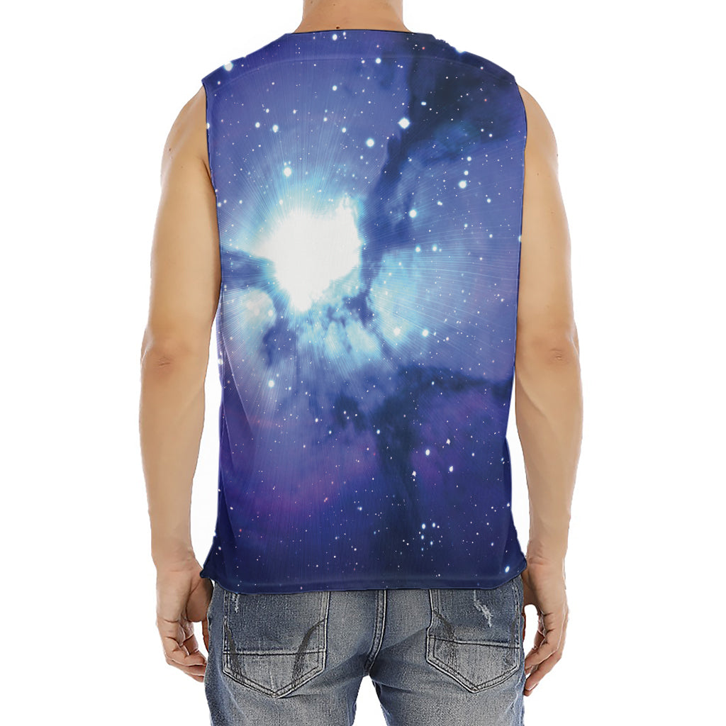 Nebula Space Print Men's Fitness Tank Top