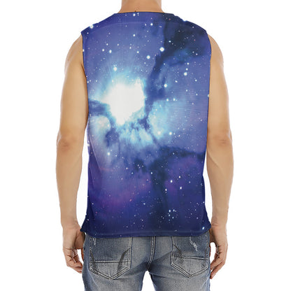 Nebula Space Print Men's Fitness Tank Top
