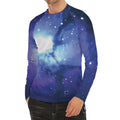 Nebula Space Print Men's Long Sleeve Rash Guard