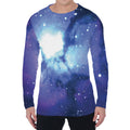 Nebula Space Print Men's Long Sleeve T-Shirt