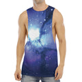 Nebula Space Print Men's Muscle Tank Top