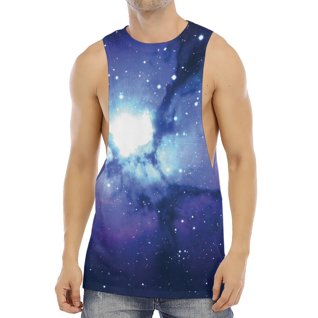 Nebula Space Print Men's Muscle Tank Top