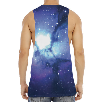 Nebula Space Print Men's Muscle Tank Top