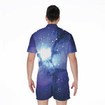 Nebula Space Print Men's Rompers