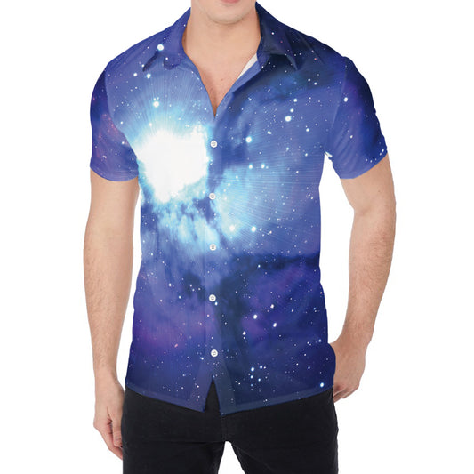Nebula Space Print Men's Shirt