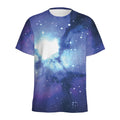 Nebula Space Print Men's Athletic T-Shirt