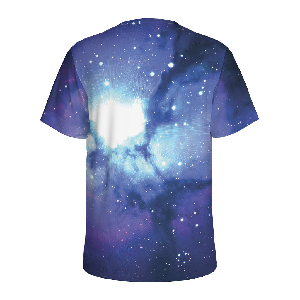 Nebula Space Print Men's Sports T-Shirt