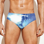 Nebula Space Print Men's Swim Briefs