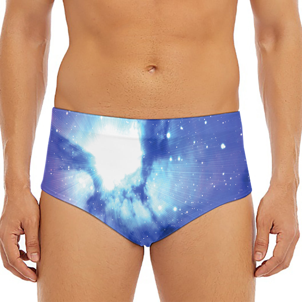 Nebula Space Print Men's Triangle Swim Briefs