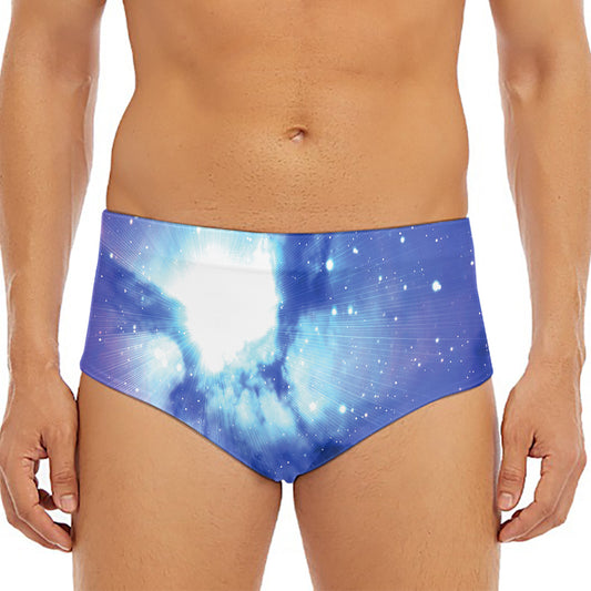 Nebula Space Print Men's Triangle Swim Briefs