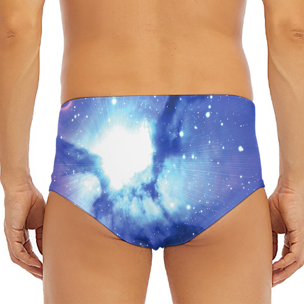 Nebula Space Print Men's Triangle Swim Briefs