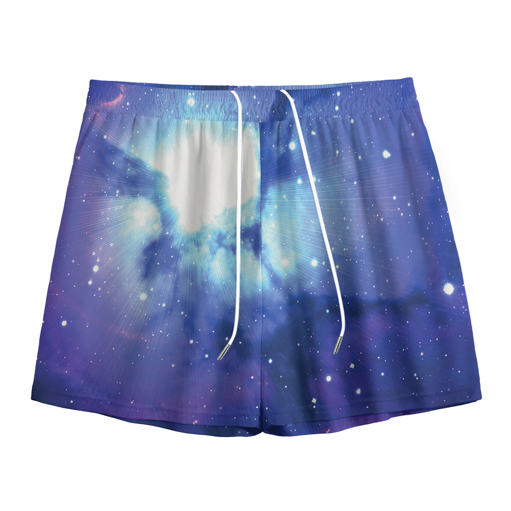 Nebula Space Print Mesh Shorts