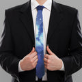 Nebula Space Print Necktie