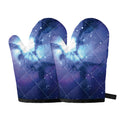 Nebula Space Print Oven Mitts