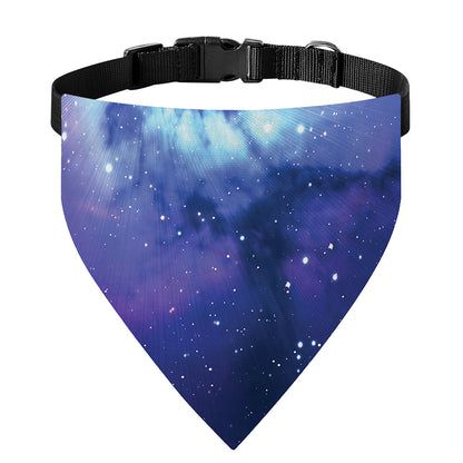 Nebula Space Print Over The Collar Dog Bandana