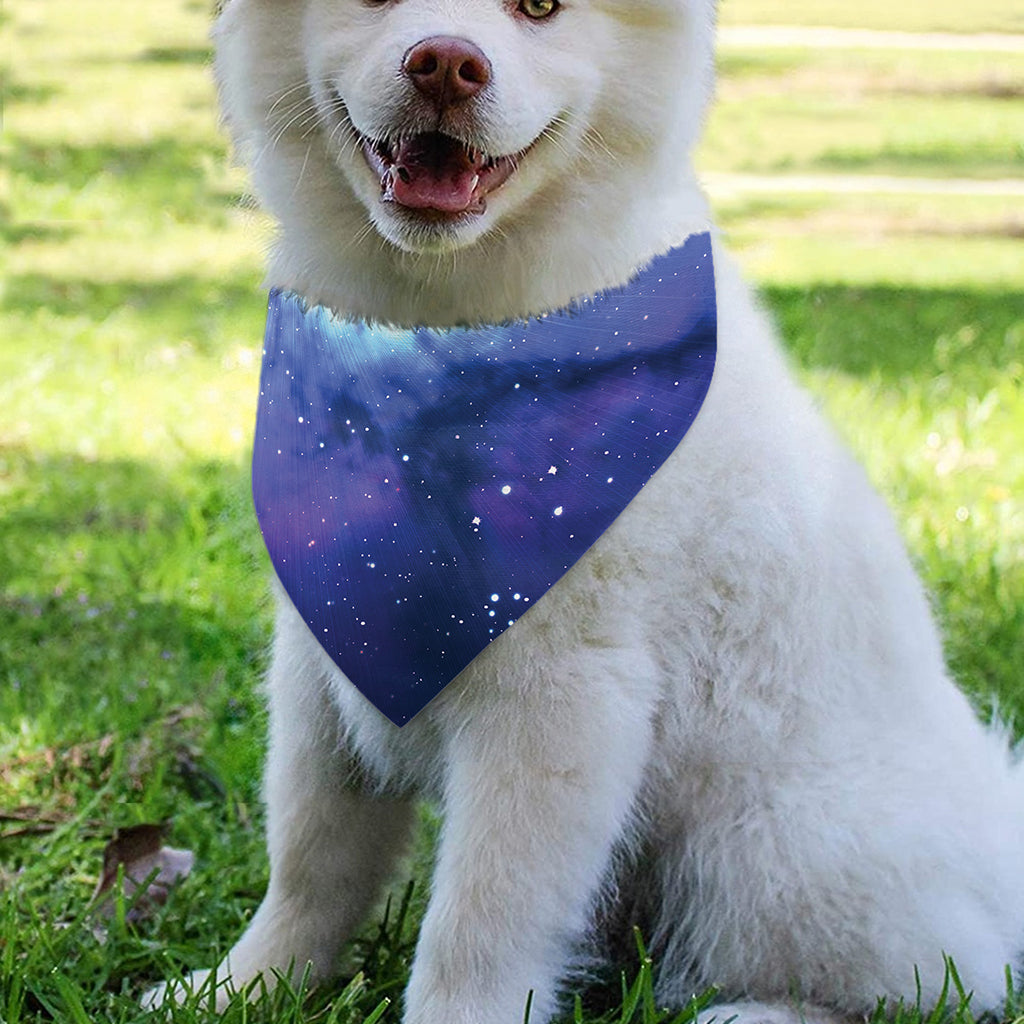 Nebula Space Print Over The Collar Dog Bandana