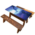 Nebula Space Print Picnic Table Cover
