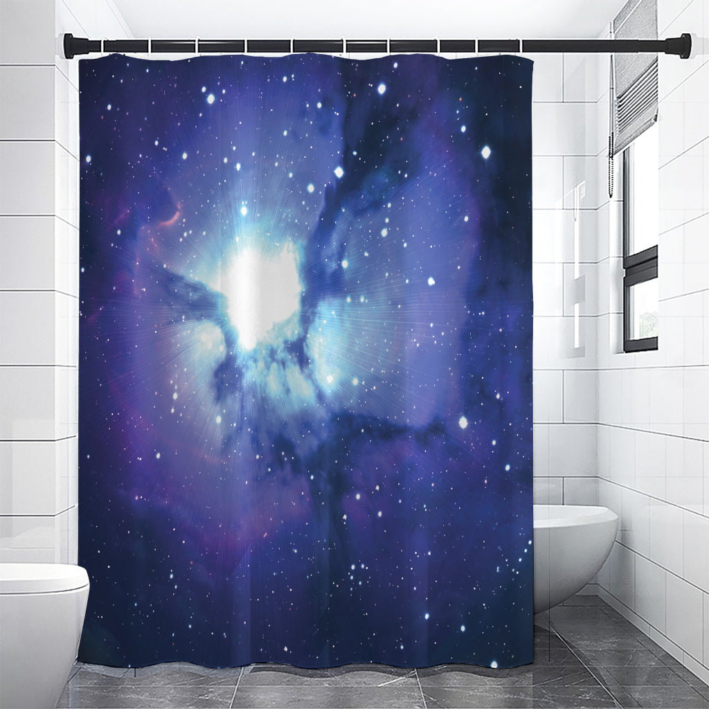 Nebula Space Print Premium Shower Curtain