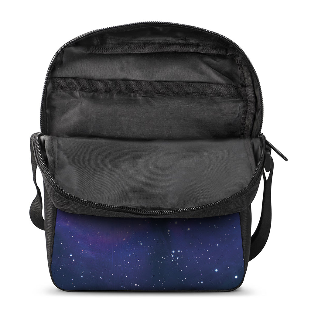 Nebula Space Print Rectangular Crossbody Bag