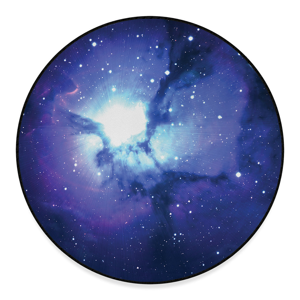 Nebula Space Print Round Floor Mat