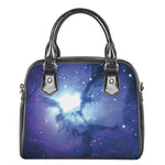 Nebula Space Print Shoulder Handbag