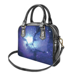 Nebula Space Print Shoulder Handbag
