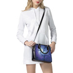 Nebula Space Print Shoulder Handbag