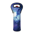 Nebula Space Print Single Neoprene Wine Tote
