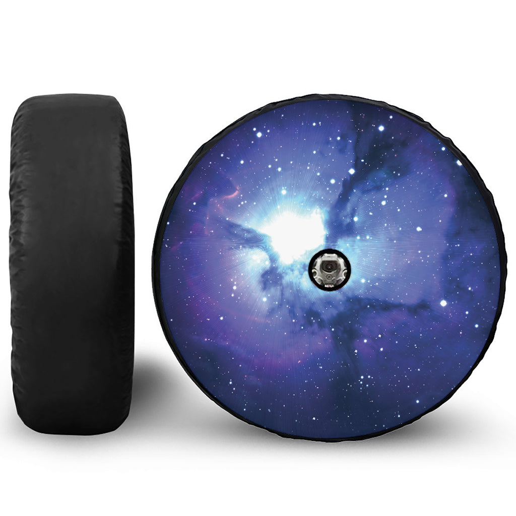 Nebula Space Print Tire Cover With Camera Hole