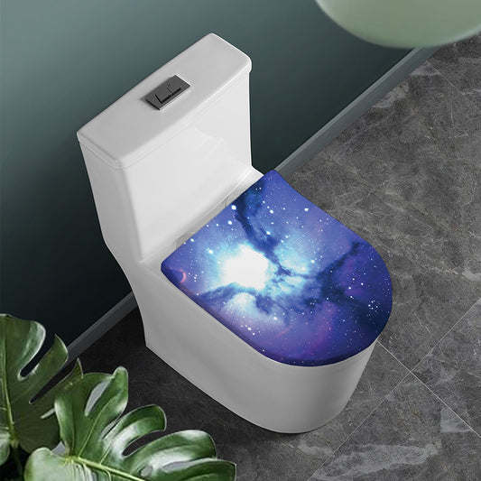 Nebula Space Print Toilet Lid Cover