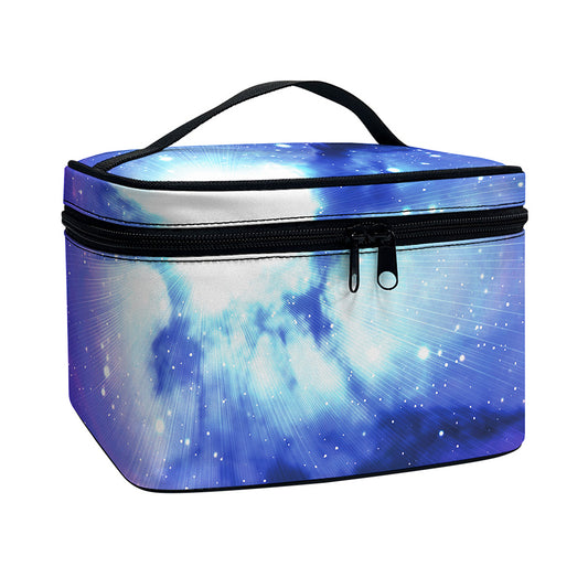 Nebula Space Print Travel Makeup Bag