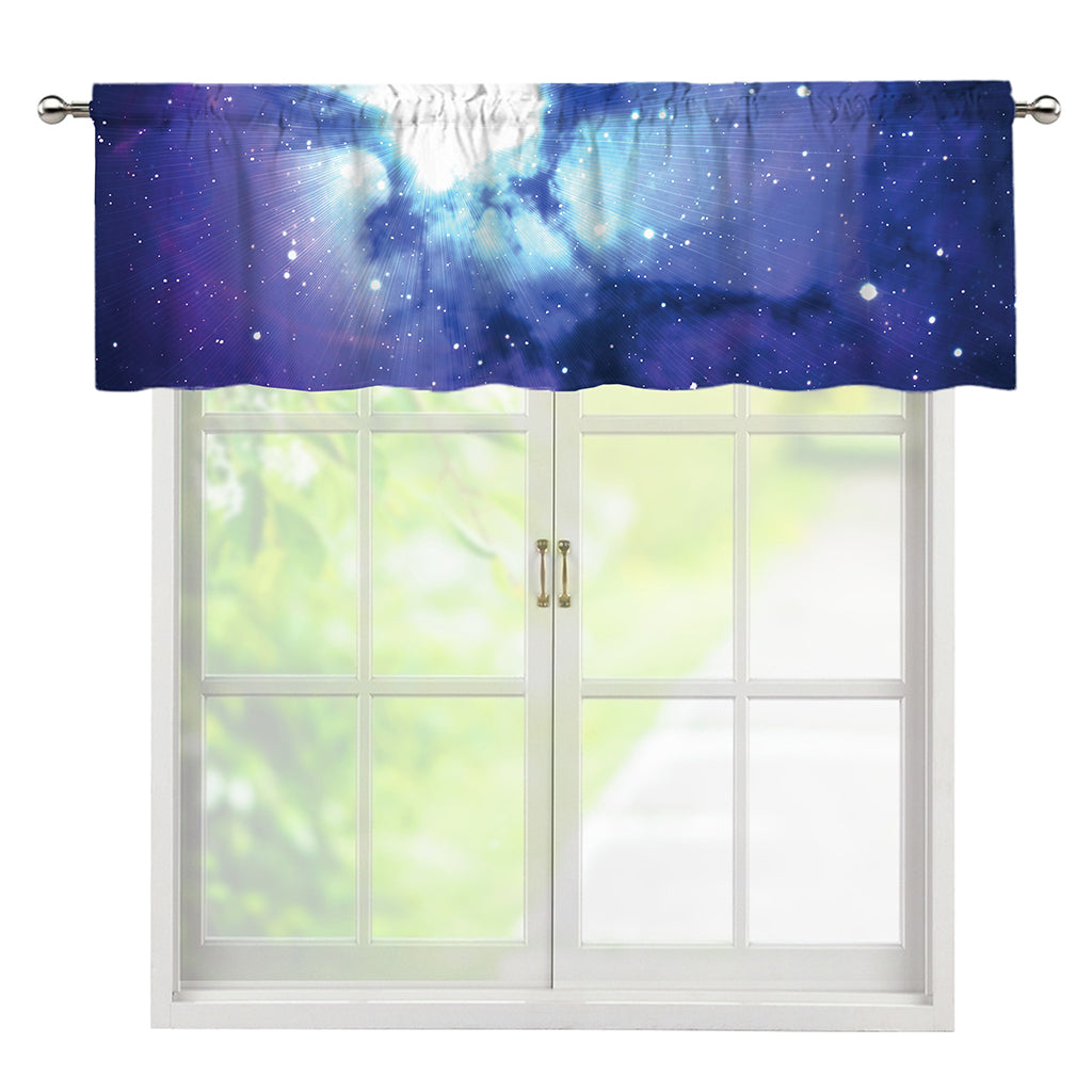 Nebula Space Print Window Valance
