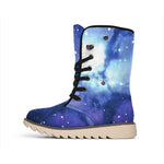 Nebula Space Print Winter Boots