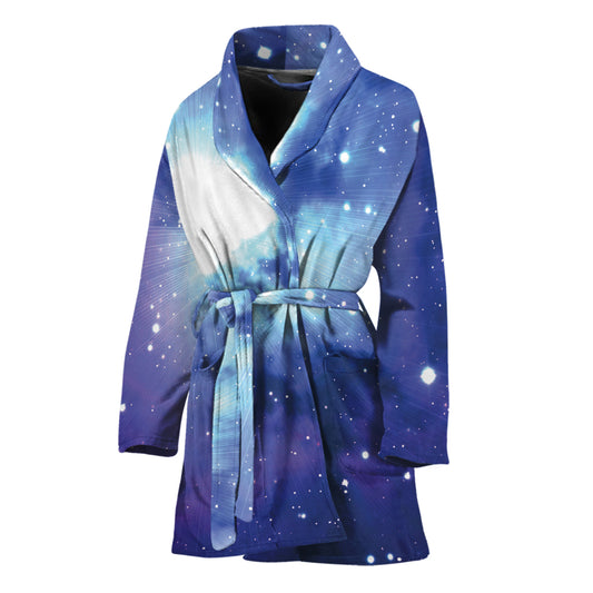 Nebula Space Print Women's Bathrobe