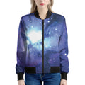 Nebula Space Print Women's Bomber Jacket