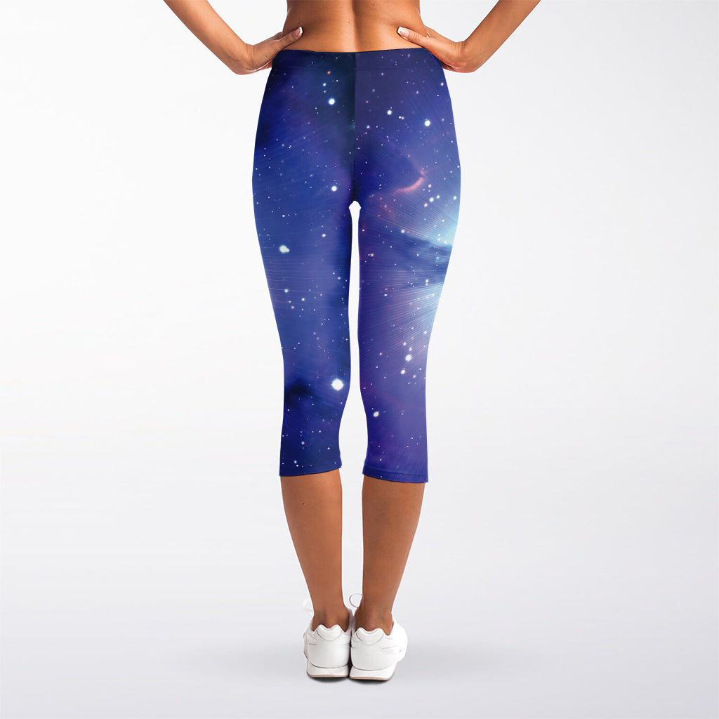 Nebula Space Print Women's Capri Leggings