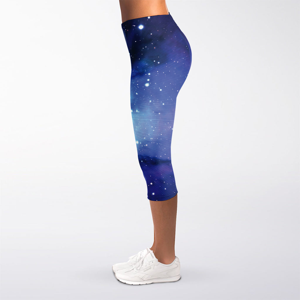 Nebula Space Print Women's Capri Leggings