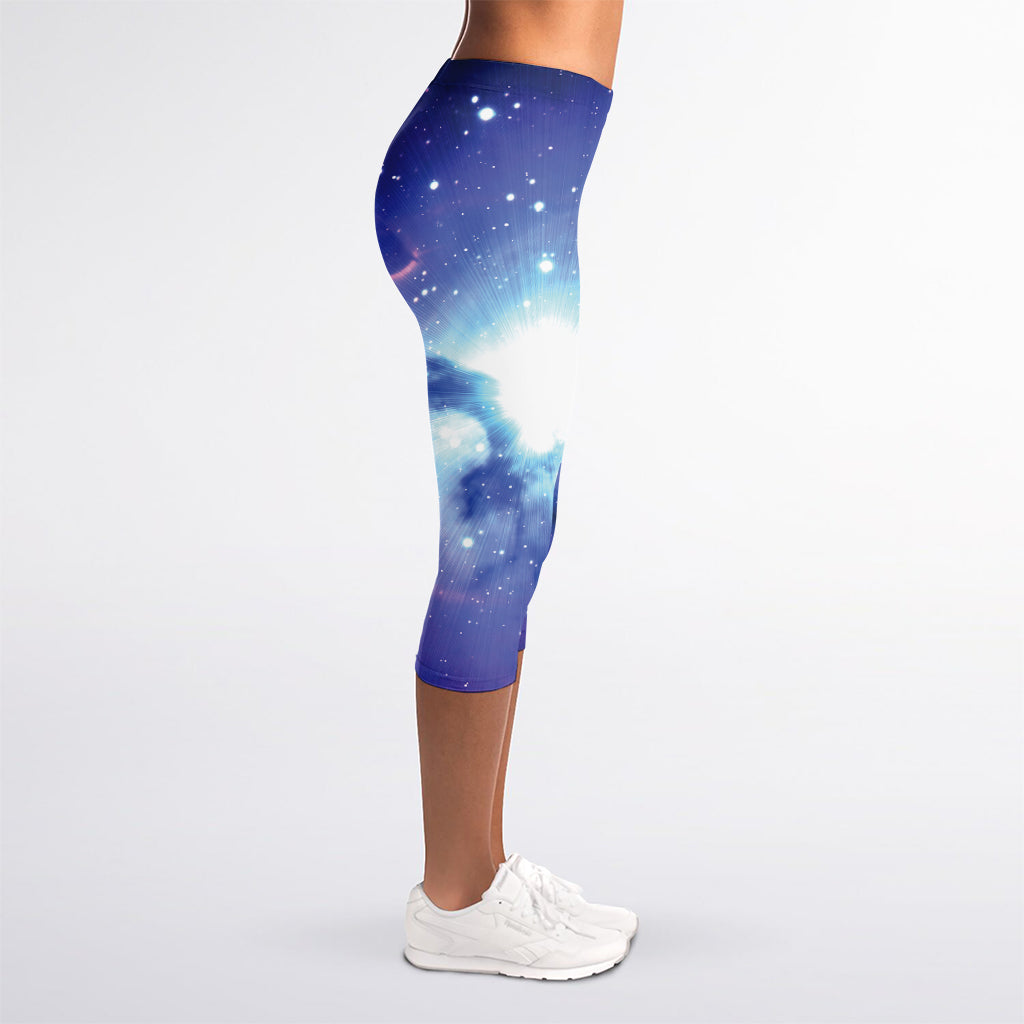 Nebula Space Print Women's Capri Leggings