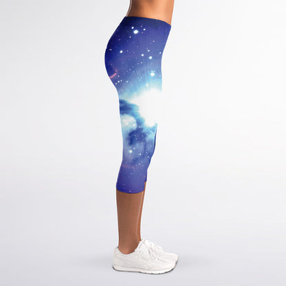 Nebula Space Print Women's Capri Leggings