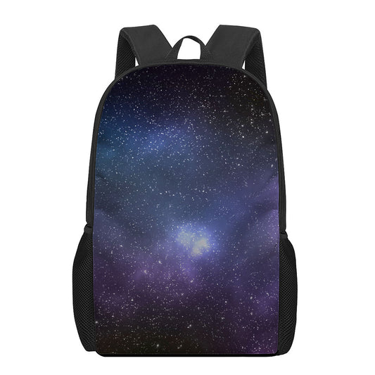 Nebula Universe Galaxy Deep Space Print 17 Inch Backpack