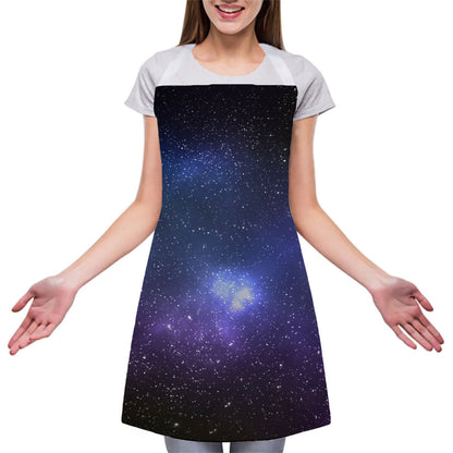 Nebula Universe Galaxy Deep Space Print Adjustable Apron