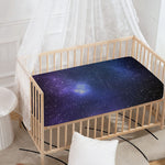 Nebula Universe Galaxy Deep Space Print Baby Crib Sheet