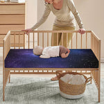 Nebula Universe Galaxy Deep Space Print Baby Crib Sheet