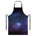 Nebula Universe Galaxy Deep Space Print Bib Apron With Pocket